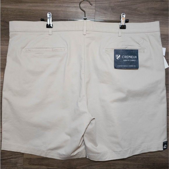 Cremieux Soho Slim Fit Chino Tapered Stretch Chino Shorts Mens SIZE 42 - Picture 2 of 5